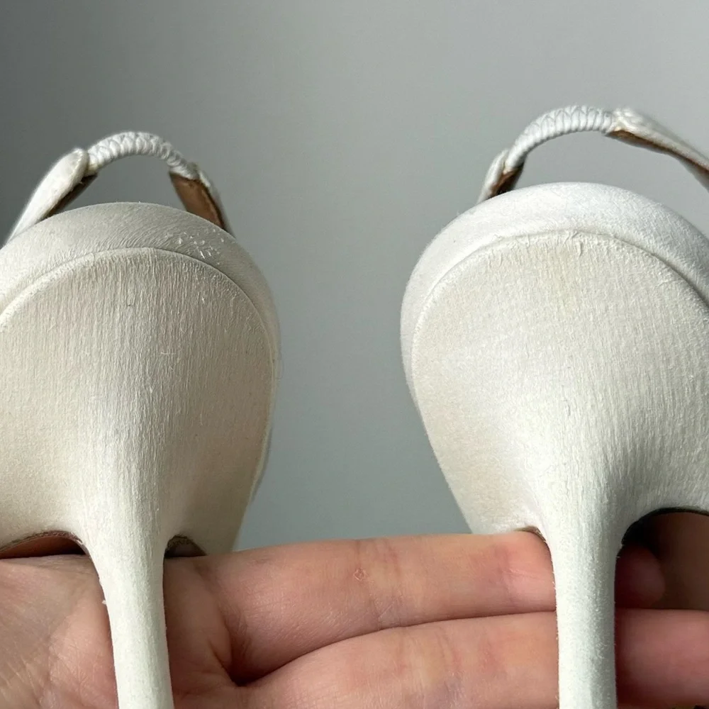 Aquazzura Galactic Flower 95 satin sandals $1,450 37.5 - Picture 9 of 14